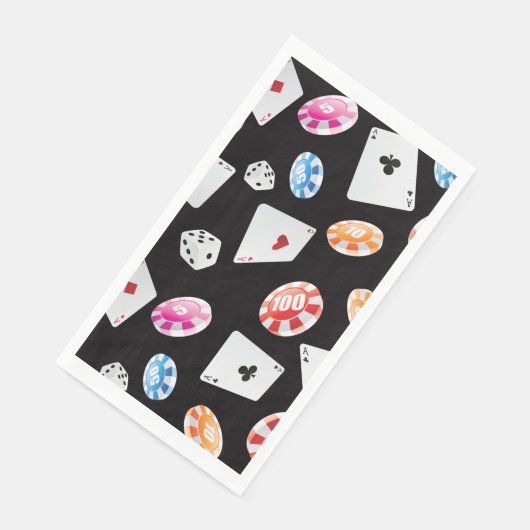 Casino, Spiele Zubehör Muster 2 Serviette (Ecke)