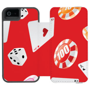 Casino, Spiele Zubehör Muster 5 Incipio Watson™ iPhone 5 Geldbörsen Hülle