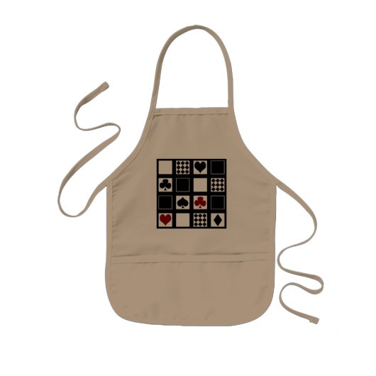 Casino Spielkarten Anzug Rodelbahn mit Aussicht Kinderschürze (Vorne)