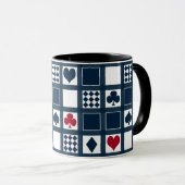 Casino Spielkarten Anzug Rodelbahn mit Aussicht Tasse (VorderseiteRechts)