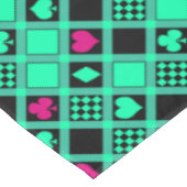 Casino Spielkarten Anzug Rodelbahn mit Aussicht Tischdecke (Schrägansicht)