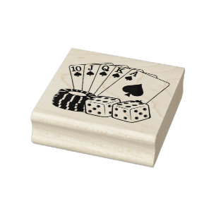 Casino Spielspazierweg Poker Cappella Santa Maria Gummistempel