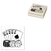 Casino Spielspazierweg Poker Casino Gummistempel (Stempel)