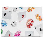 Casino, Spielzubehör Muster Große Geschenktüte (Vorderseite)