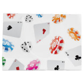 Casino, Spielzubehör Muster Große Geschenktüte (Rückseite)