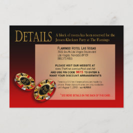 Casino Style 4.5" x 6.25" Details Card (PJ) Begleitkarte