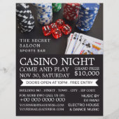 Casino Szene, Casino Night, Gaming Industry Flyer (Vorne)