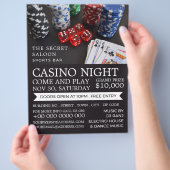 Casino Szene, Casino Night, Gaming Industry Flyer (Hand)