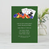 Casino Themed Party Einladung (Stehend Vorderseite)