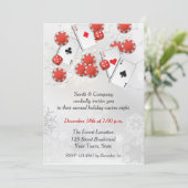 Casino Urlaub Einladung (Stehend Vorderseite)