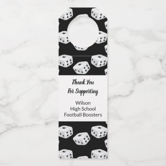 Casino Vegas Night Fundraiser Flaschenanhänger (Vorderseite)