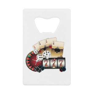Casino, Vegas, Poker, Glücksspiel, Erwachsene Geldbeutel Flaschenöffner