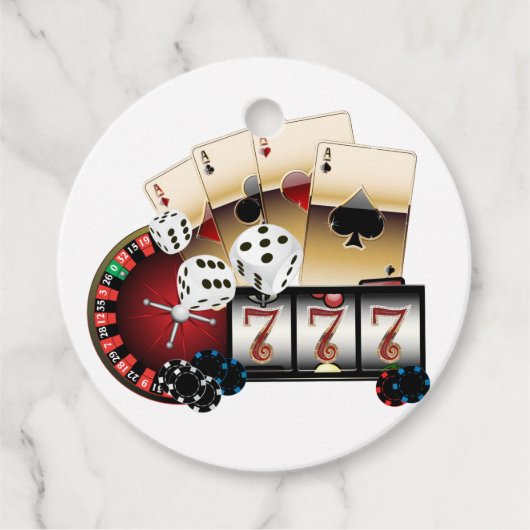 Casino, Vegas, Poker, Glücksspiel, Erwachsene Geschenkanhänger (Vorderseite)
