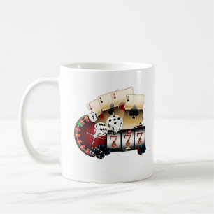 Casino, Vegas, Poker, Glücksspiel, Erwachsene Kaffeetasse