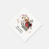 Casino, Vegas, Poker, Glücksspiel, ErwachsenenServ Serviette (Ecke)