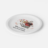 Casino, Vegas, Poker, Glücksspiele, Erwachsene Pap Pappteller (Schrägansicht)