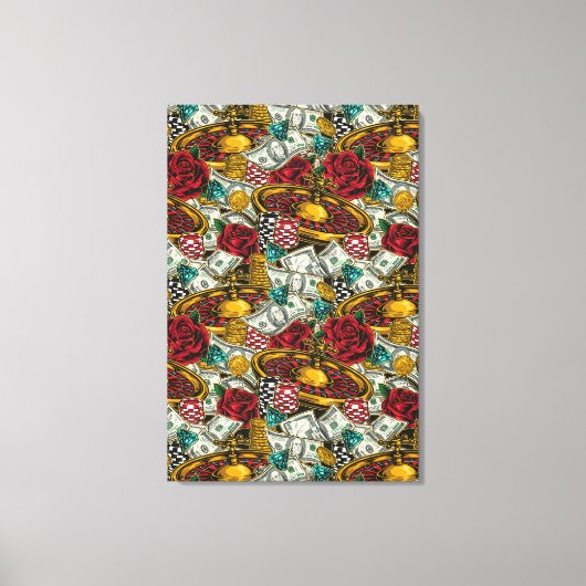 Casino Vibes Canvas Print Leinwanddruck (Vorderseite)