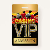 CASINO VIP Lanyard ABZEICHEN Ausweis (Vorderseite)