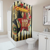 Casino VIP SHOWER CURTAIN Duschvorhang (Beispiel)