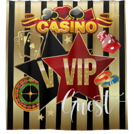 Casino VIP SHOWER CURTAIN Duschvorhang