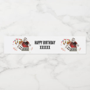 Casino Wasserflasche ETIKETT - Casino