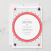 Casino Wedding Einladung von Origami Prints (Vorderseite)