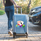 Casino-Würfel, Poker-Chips, Spielkarten Aufkleber (Koffer Insitu)