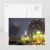 Casinoabende in Macau Postkarte (Vorne/Hinten)