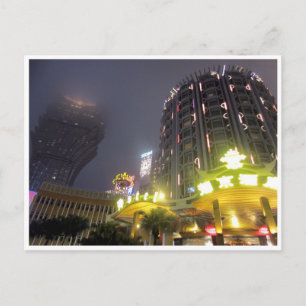 Casinoabende in Macau Postkarte