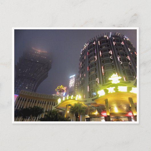 Casinoabende in Macau Postkarte (Vorderseite)