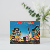 Casinos in Las Vegas Stadt Postkarte (Stehend Vorderseite)