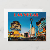 Casinos in Las Vegas Stadt Postkarte (Vorne/Hinten)