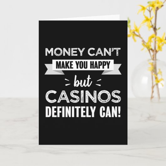 Casinos machen glücklich karte (Gelbe Blume)