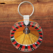 Casinospiele mit Roulette Schlüsselanhänger (Vorderseite)