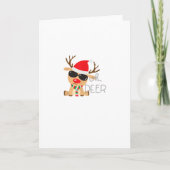 Casj Boys Unisex Adults Reindeer Small Short Sleev Karte (Vorderseite)