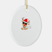 Casj Boys Unisex Adults Reindeer Small Short Sleev Keramik Ornament (Rechts)
