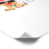 Casj Boys Unisex Adults Reindeer Small Short Sleev Poster (Ecke)