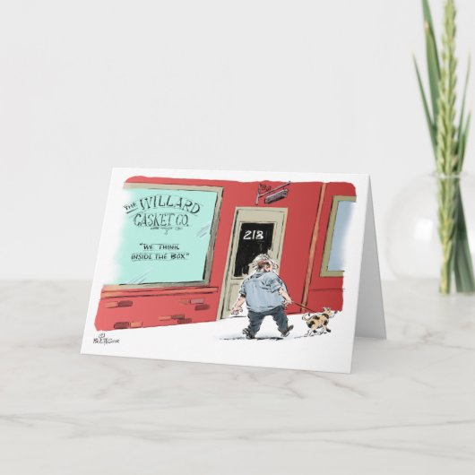 Casket Co. Slogan Geburtstagkarte Karte (Vorderseite)