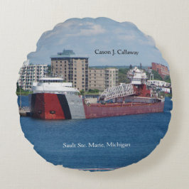 Cason J. Callaway Doppelseitiges Rundkissen Rundes Kissen