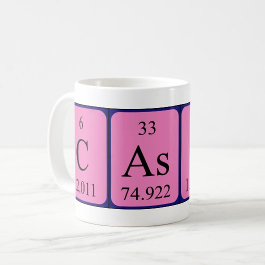 Cason Periodenname Tasse (Vorderseite Links)