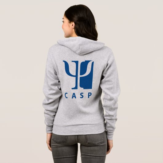 CASP Zip Up Hoodie (Schwarz voll)