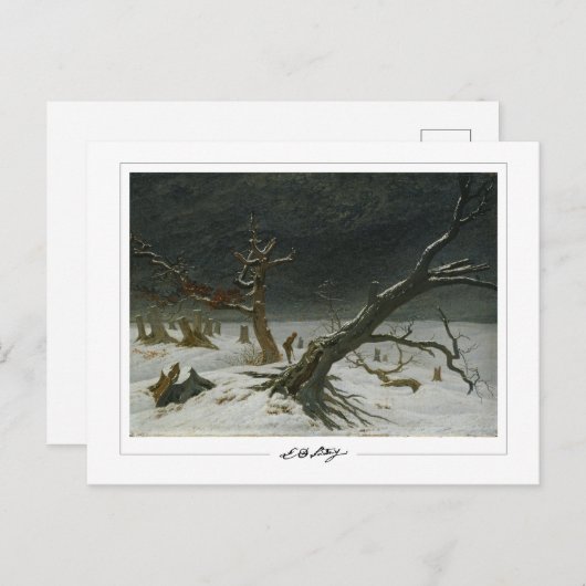 Caspar David Friedrich #128 - Fine Art Postcard Postkarte (Vorne/Hinten)