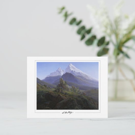 Caspar David Friedrich #140 - Fine Art Postcard Postkarte (Stehend Vorderseite)