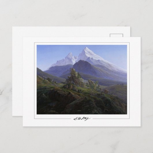 Caspar David Friedrich #140 - Fine Art Postcard Postkarte (Vorne/Hinten)