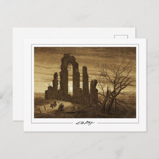 Caspar David Friedrich #19 - Fine Art Postcard Postkarte (Vorne/Hinten)