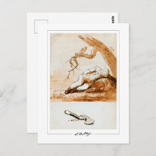 Caspar David Friedrich #201 - Fine Art Postcard Postkarte (Vorne/Hinten)