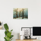 Caspar David Friedrich Cairn in Snow Poster (Heimbüro)