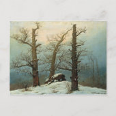 Caspar David Friedrich Cairn in Snow Postkarte (Vorderseite)
