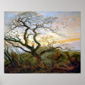 Caspar David Friedrich Der Baum der Krähen Poster (Vorne)