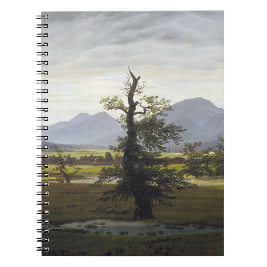 Caspar David Friedrich - der einsame Baum Notizblock (Vorderseite)